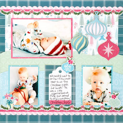 Powdered Christmas Cheer Embellishments