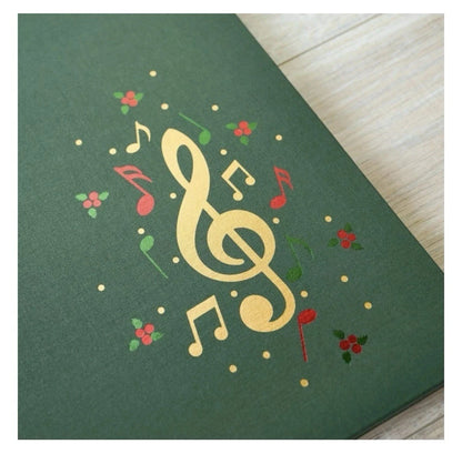 Sounds of Christmas 12x12 Forest Green Foiled Album Cover