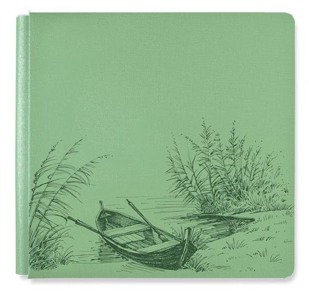 Spring Cottage 12x12 Album Cover - Garden Green Shimmer