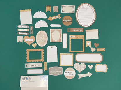 TIMELESS TEXTURES Embellishment pack by Creative Memories