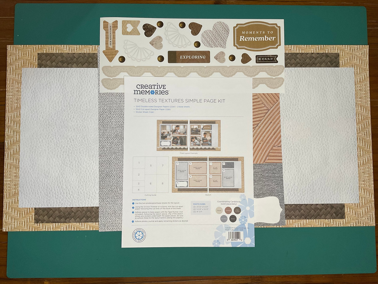 Timeless Textures Simple Page Kit all pieces