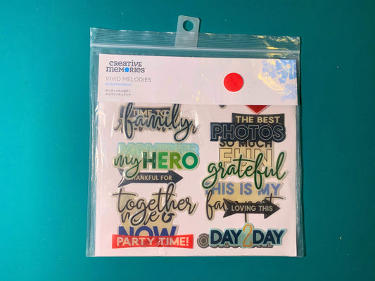Vivid Melodies Enamel Stickers