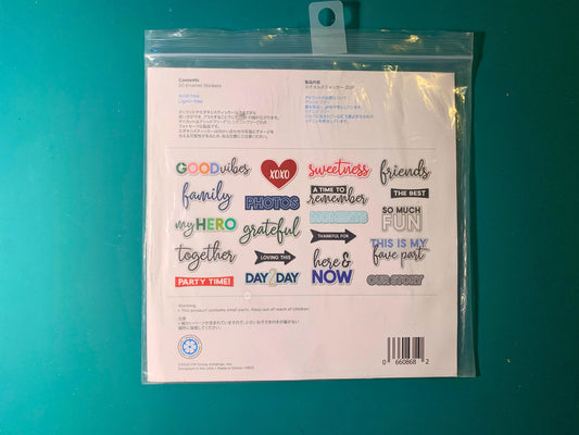 Vivid Melodies Enamel Stickers