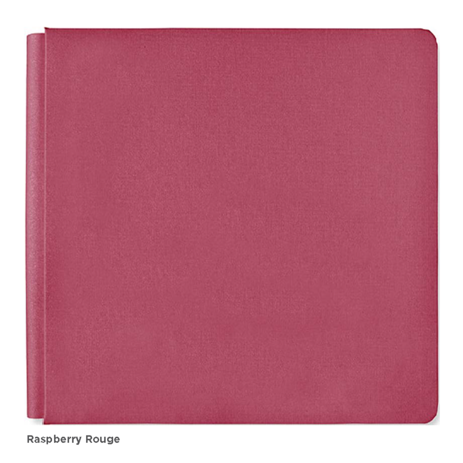 Raspberry Rouge 12x12 Bookcloth Album Cover