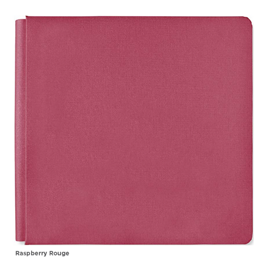 Raspberry Rouge 12x12 Bookcloth Album Cover