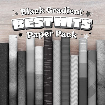 Black Gradient Best Hits Designer Paper Pack