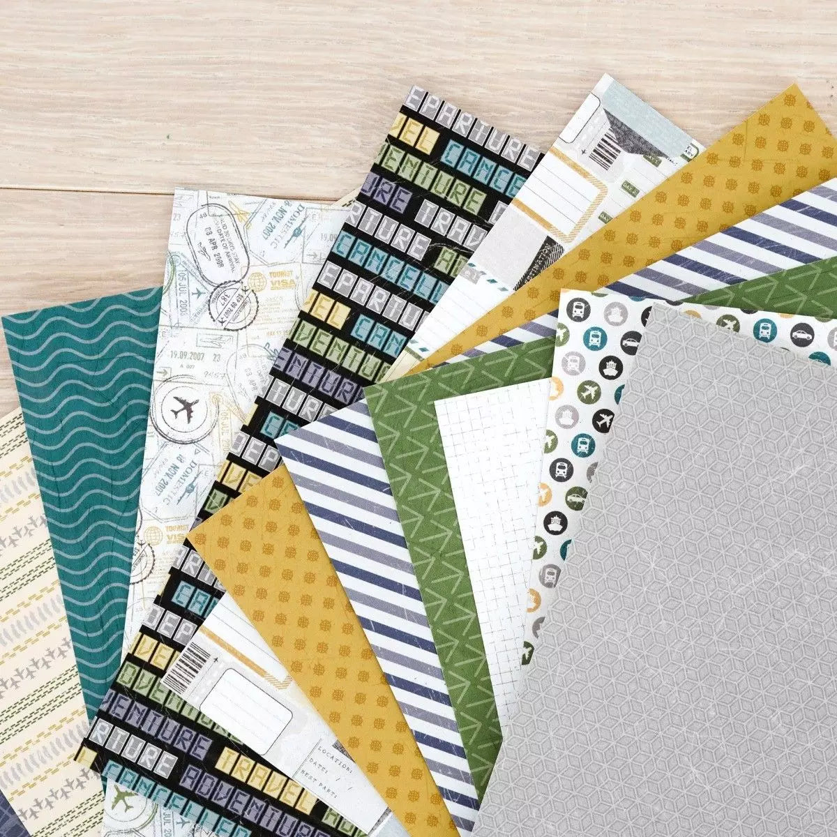 8x8 Passport to Adventure Paper Pack (12/pk)