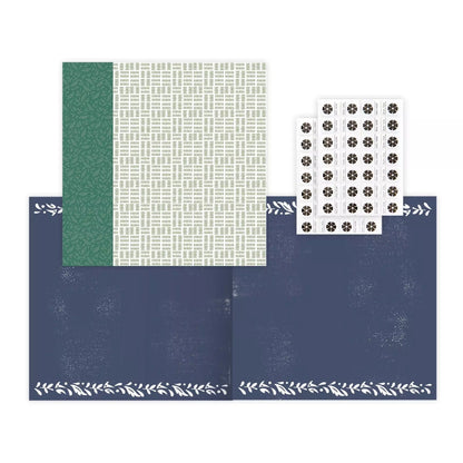 Welcoming Woodblock Prints 8x8 Paper Album