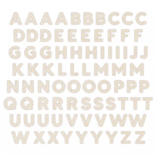 Light Kraft ABC Embellishments (80/pk)