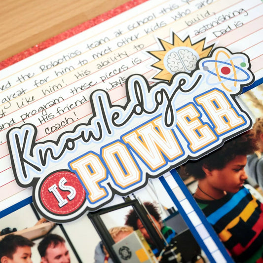 Knowledge is Power Embellishments