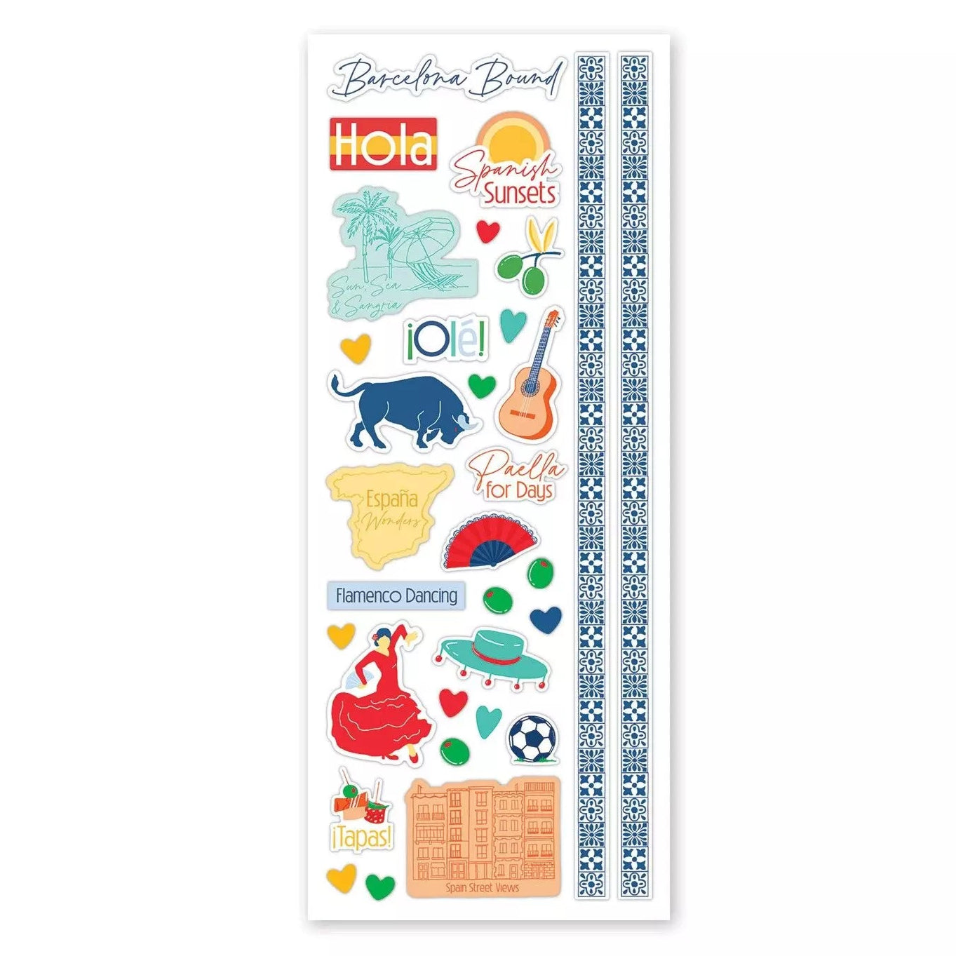 Barcelona Scenes Stickers