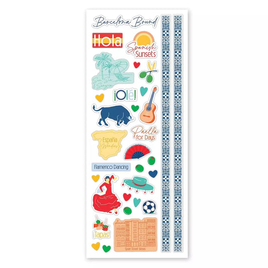 Barcelona Scenes Stickers