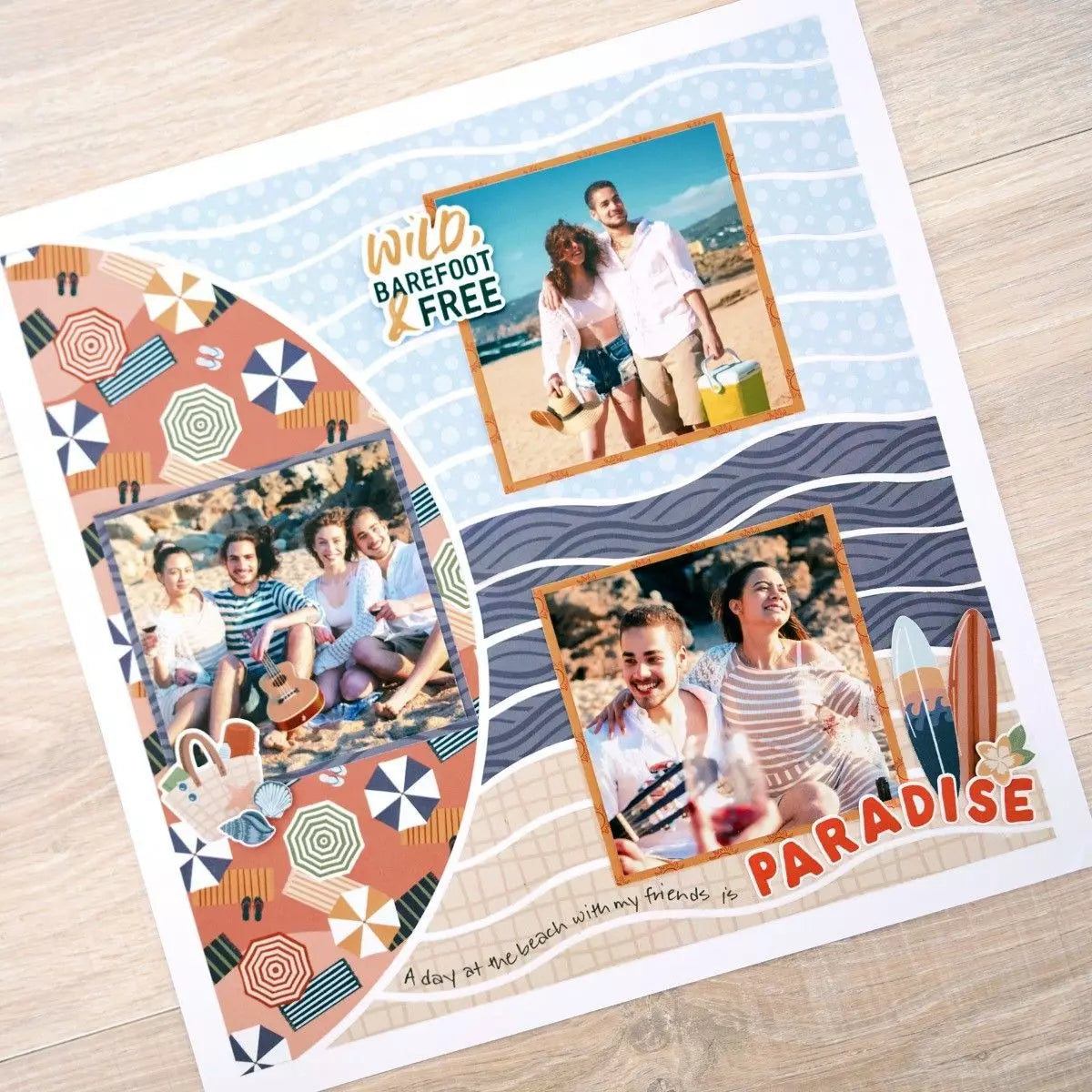 Beach Waves Recipe Template