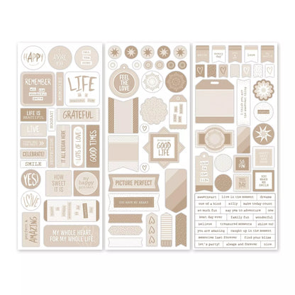 Totally Tonal Beige Stickers