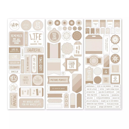 Totally Tonal Beige Stickers