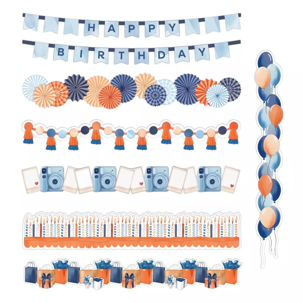 Birthday Jubilee Layered Borders (8/pk)