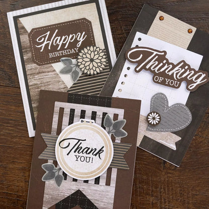 Bold & Slate Trio Card Kit