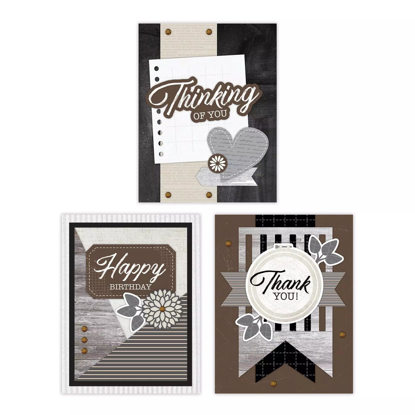 Bold & Slate Trio Card Kit