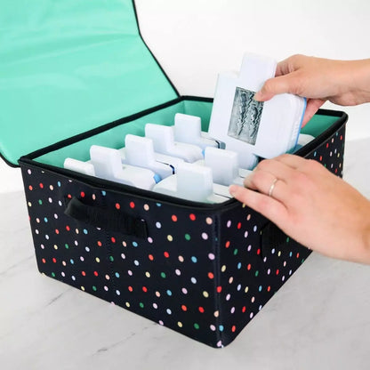 Border Punch Organizer - Rainbow Dots