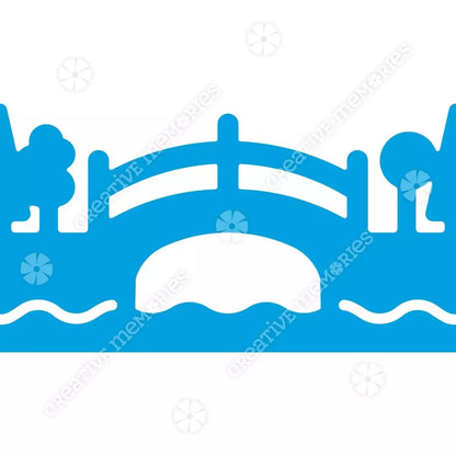Bridge & Trees Border Punch
