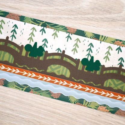 Bridge & Trees Border Punch