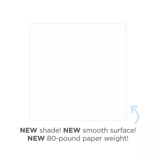 Bright White Solid Cardstock