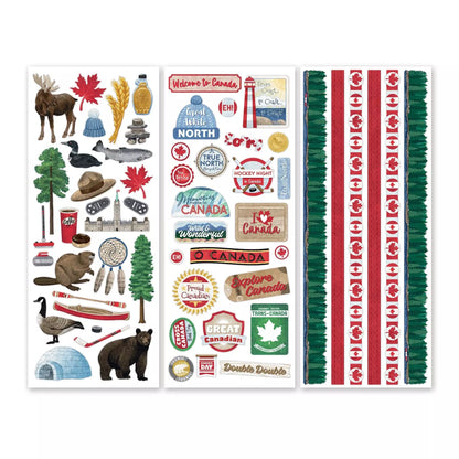 Canadian Scenes Stickers (3/pk)