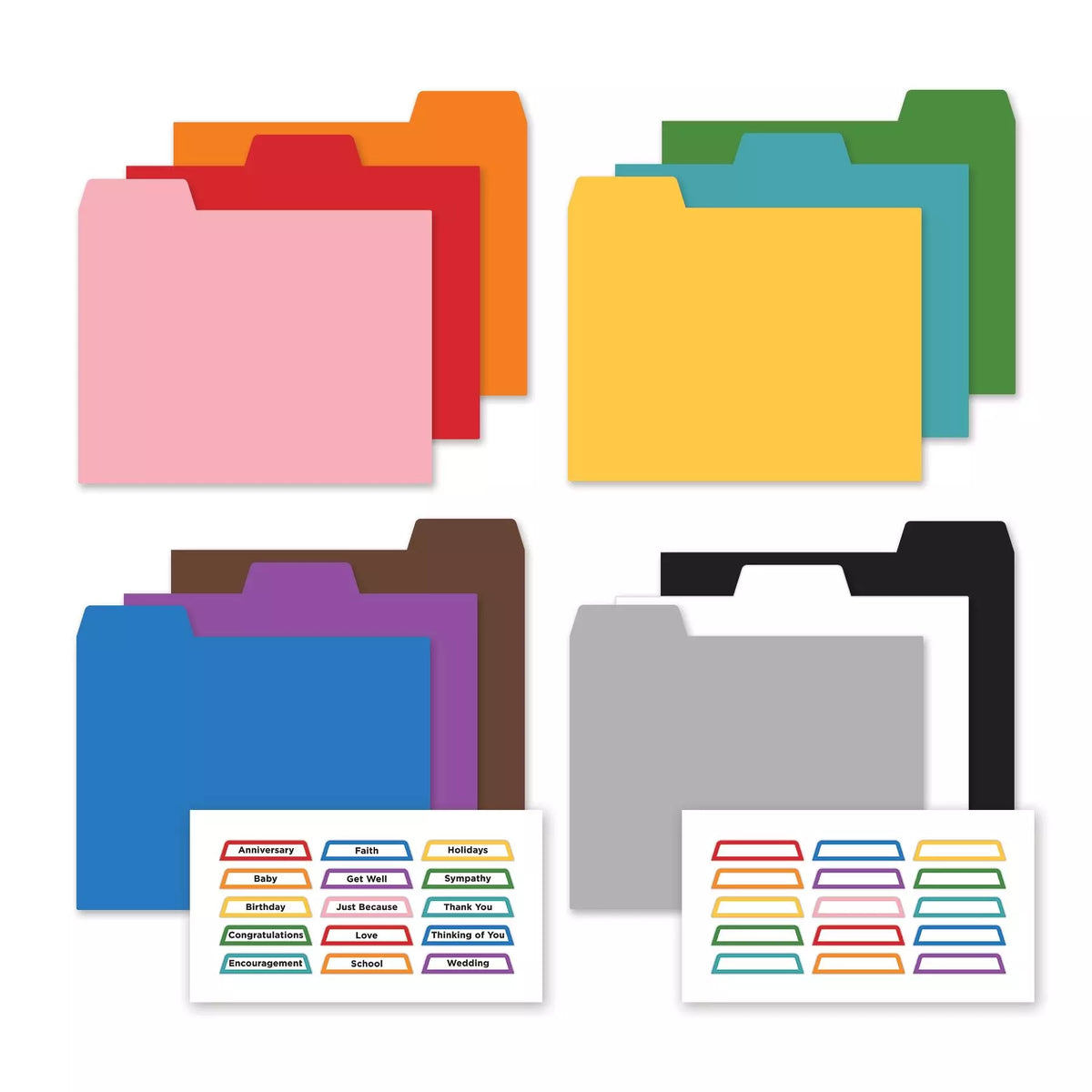 Rainbow Dots Card POD & Divider Bundle
