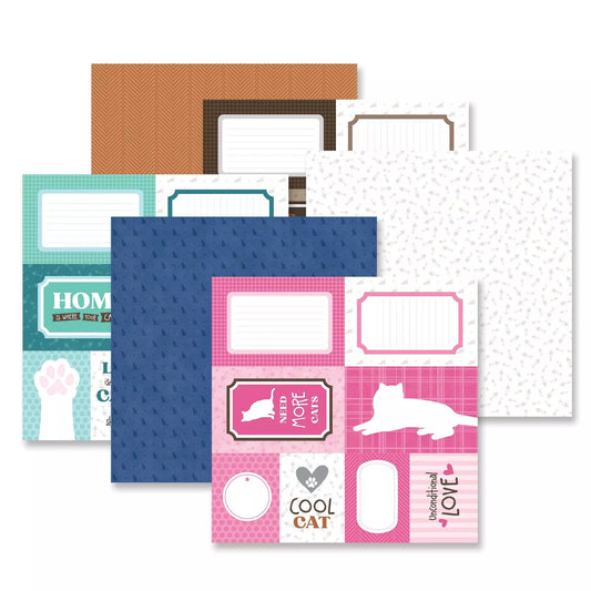 Purrr-fect Kitty Cat Mat Paper Pack (6/pk)