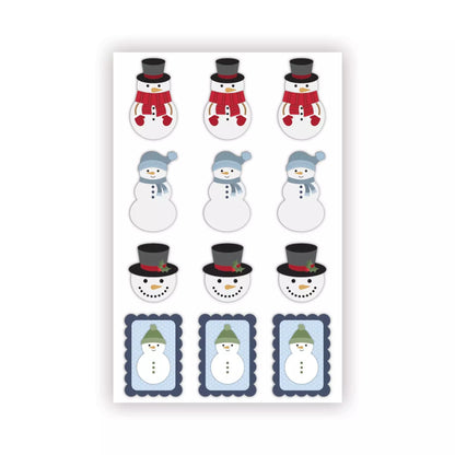 Cheerful Snowmen Layered Embellishments (12/pk)