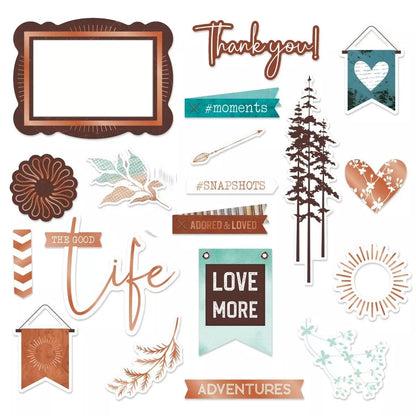 Copper Canyon 2 Foiled Embellishments (40/pk)