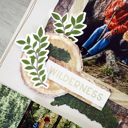 Deeper in the woods Flocked embellishments