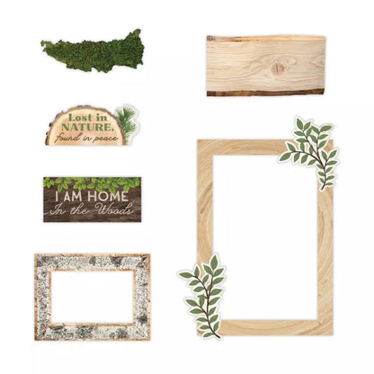 Deeper in the woods Flocked embellishments
