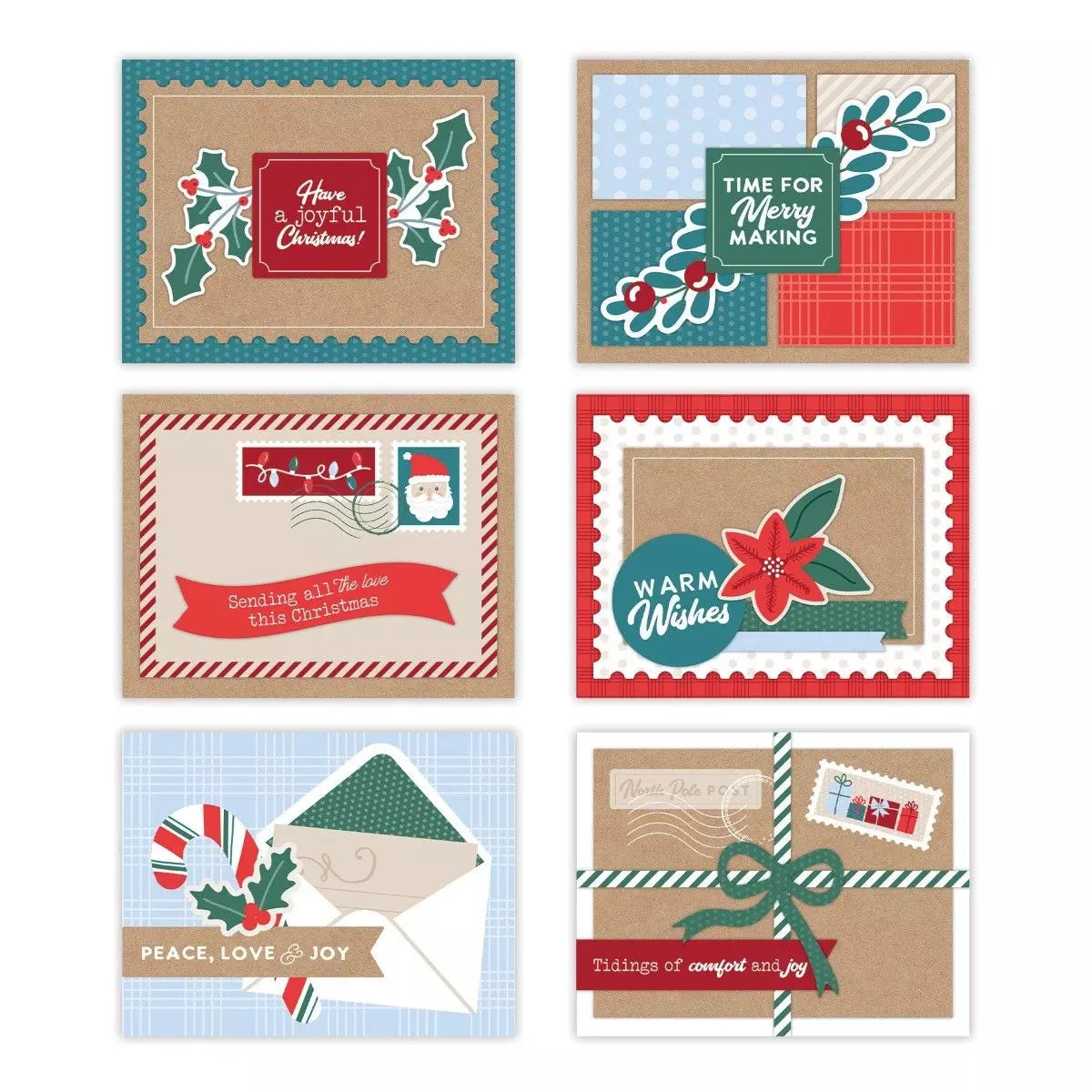Merry Mail Card Kit (12/pk)