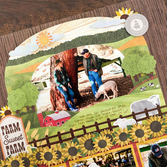 Farm Scenes XL Layered Frame Embellishment