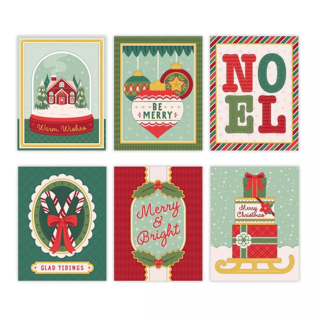 Festive Greetings Card Kit (12/pk)
