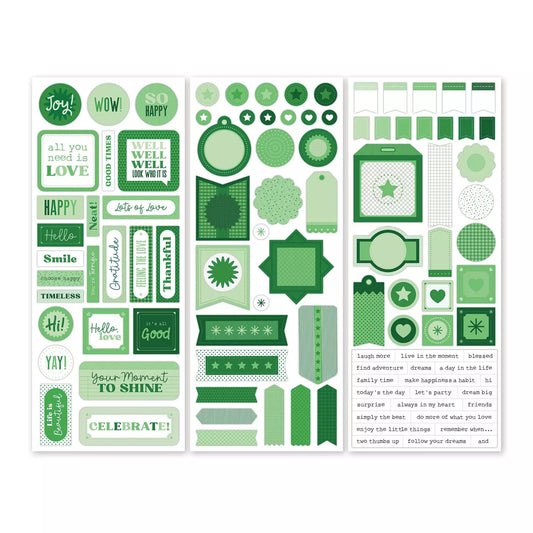Totally Tonal Kelly Green Stickers