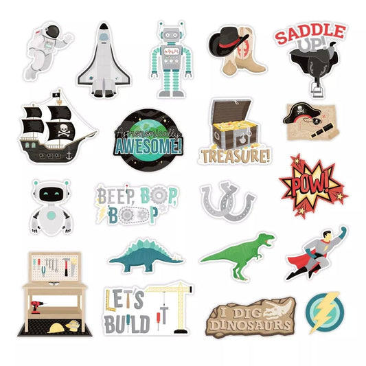 Growing Up Epic Adventures Embellishments (20/pk)