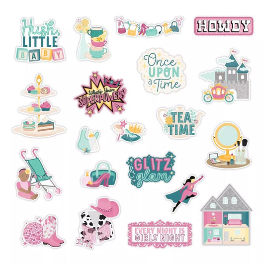 Growing Up Hello, Lovely Embellishments (20/pk)