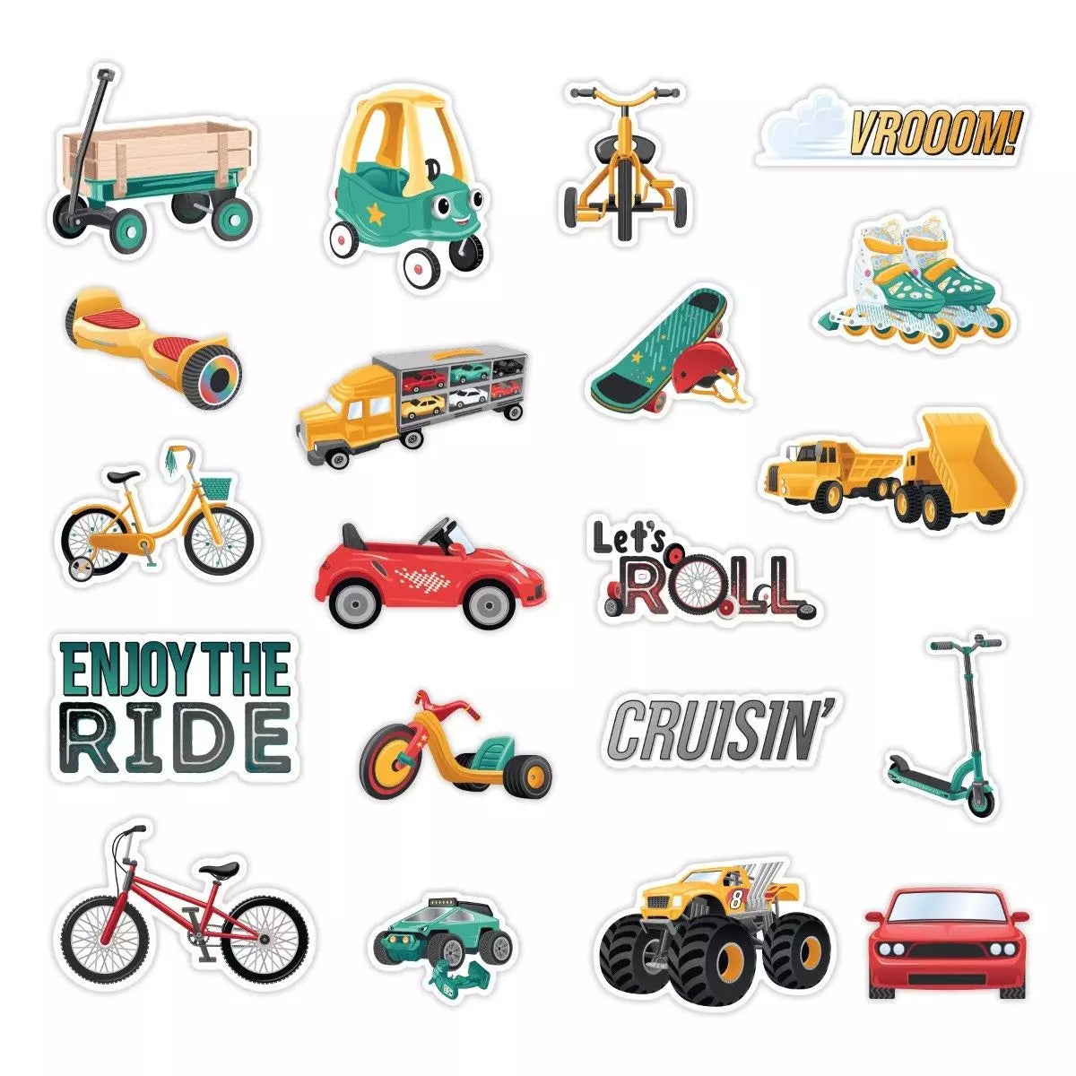 Growing Up Rollin' Good Times Embellishments (20/pk)