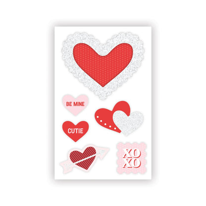 Happy Hearts Glitter Embellishments