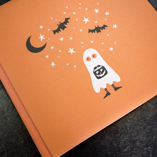 12x12 Hide & Eek! Ghost Album Cover - Orange Mica