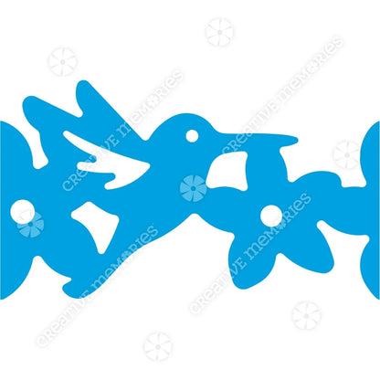 Hummingbird & Flowers Border Punch