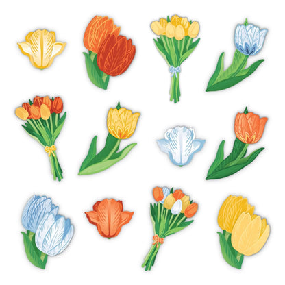 Blooming Tulips Layered Embellishments