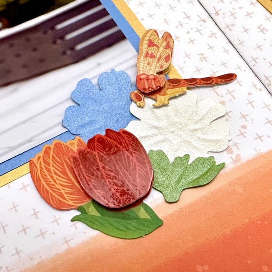 Blooming Tulips Layered Embellishments
