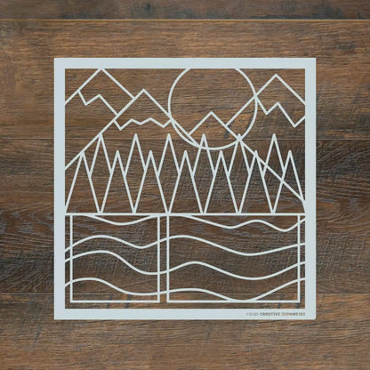 Mountain & Trees Recipe Template