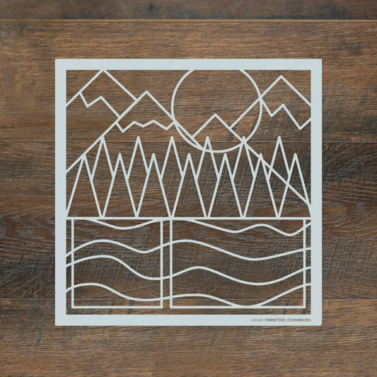 Mountain & Trees Recipe Template