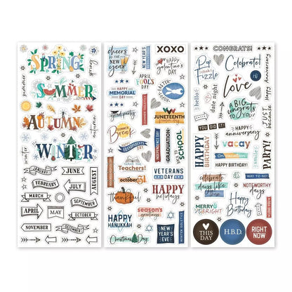Noteworthy Days Title Stickers (3/pk)