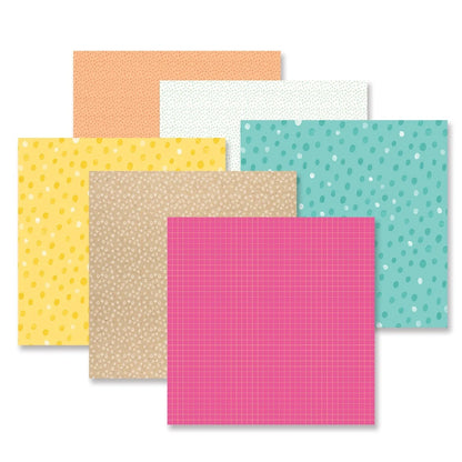 On the Bright Side Tone-on-Tone Paper Pack (12/pk)