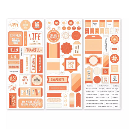 Totally Tonal Tangerine Stickers